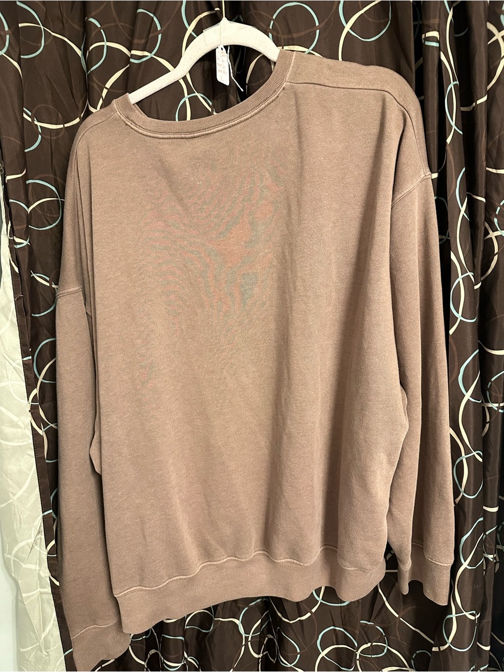 PINK Victoria's Secret Relaxed Crewneck Sweatshirt in Taupe